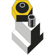 Exzenter-Spannschrauben für T-Nut 12mm (Satz a 2 St.)